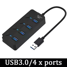 USB 3.0 Power Adapter 4/7 Port Multi USB Splitter