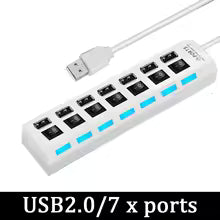 USB 3.0 Power Adapter 4/7 Port Multi USB Splitter