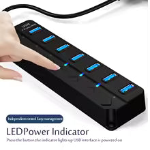 USB 3.0 Power Adapter 4/7 Port Multi USB Splitter