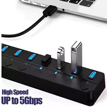 USB 3.0 Power Adapter 4/7 Port Multi USB Splitter